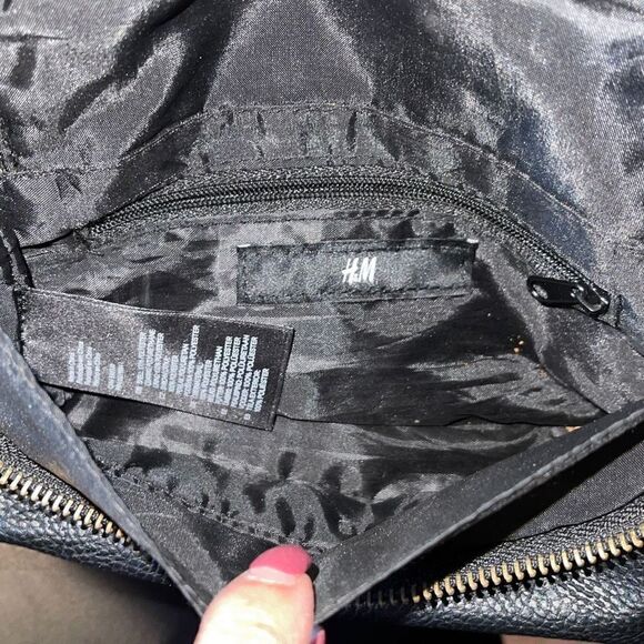 PINK AND H&M Womens Crossbody Bag Purse Shoulder‎ 2 Pc Bundle Black Pink Small - Picture 7 of 8